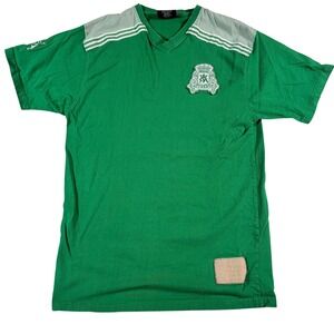 Red Ape Mens Green V Neck T Shirt Authentic Crest Short Sleeve Size Mens VTG